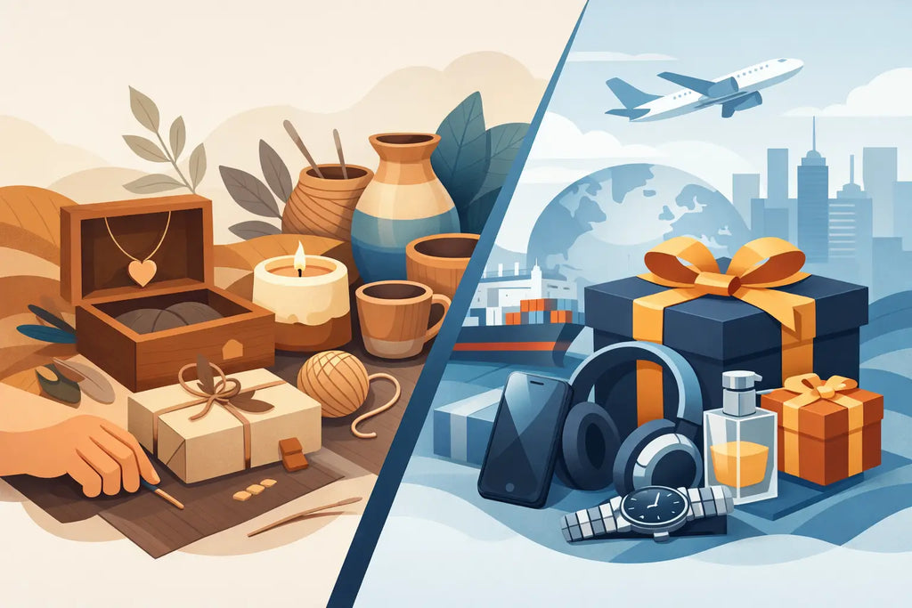 Regalos artesanales versus regalos importados