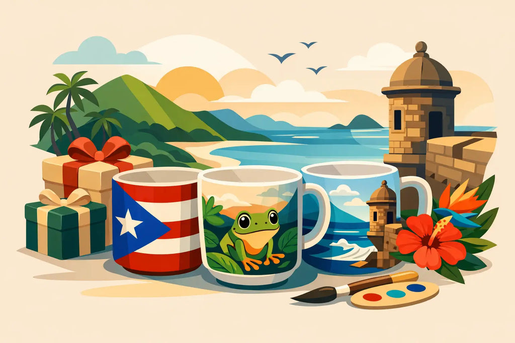 Mejores tazas con arte boricua para regalar