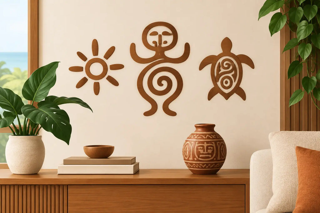 Guía de símbolos taínos modernos para tu hogar