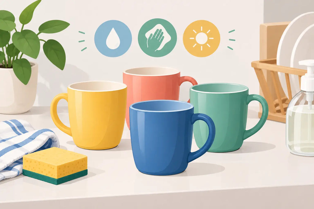 Cómo cuidar tazas de cerámica sin perder color