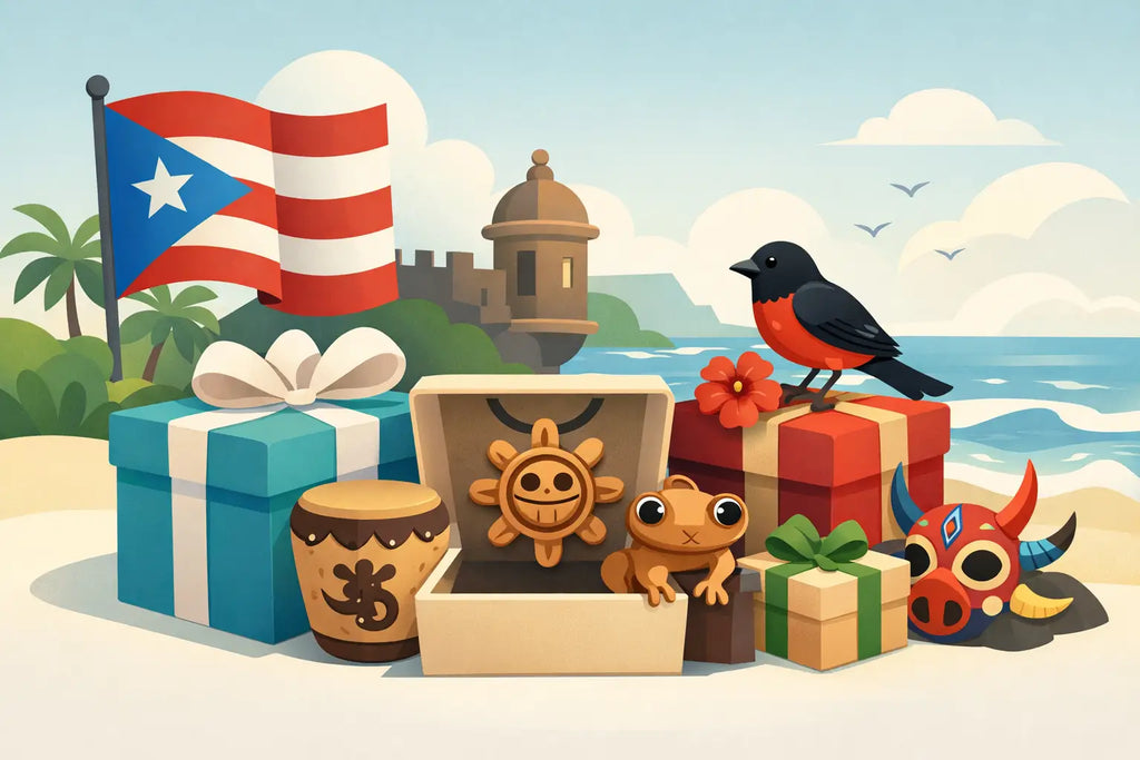 Guía de símbolos puertorriqueños en regalos