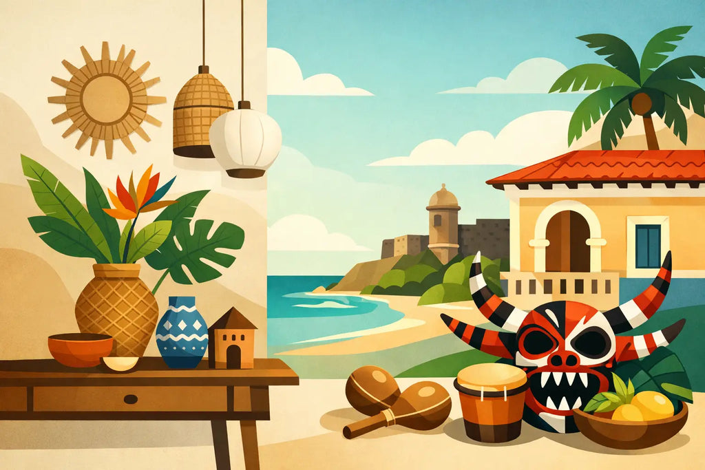 Decoración puertorriqueña con estilo y raíz