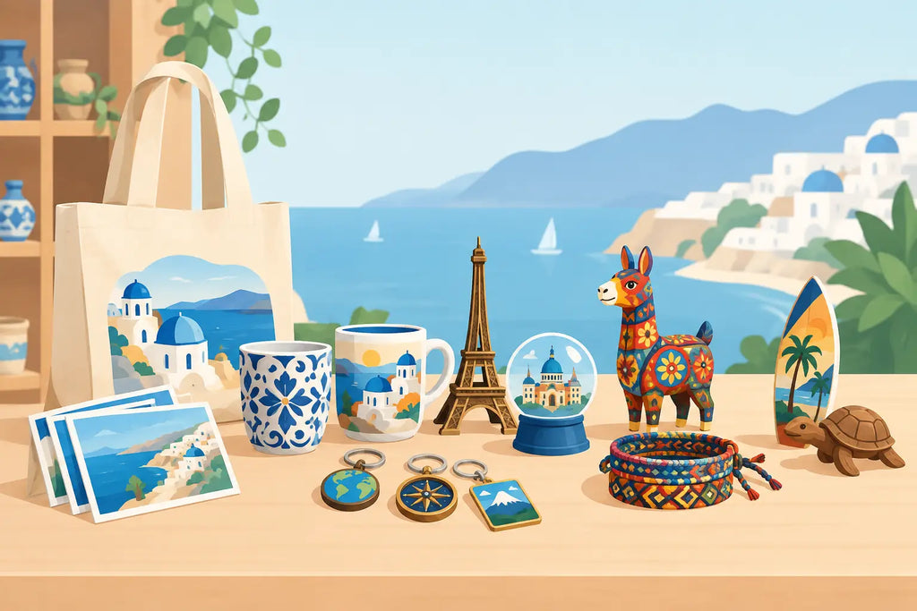 12 ejemplos de souvenirs para tiendas turísticas