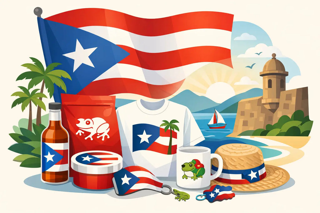 Productos con símbolos patrios boricuas