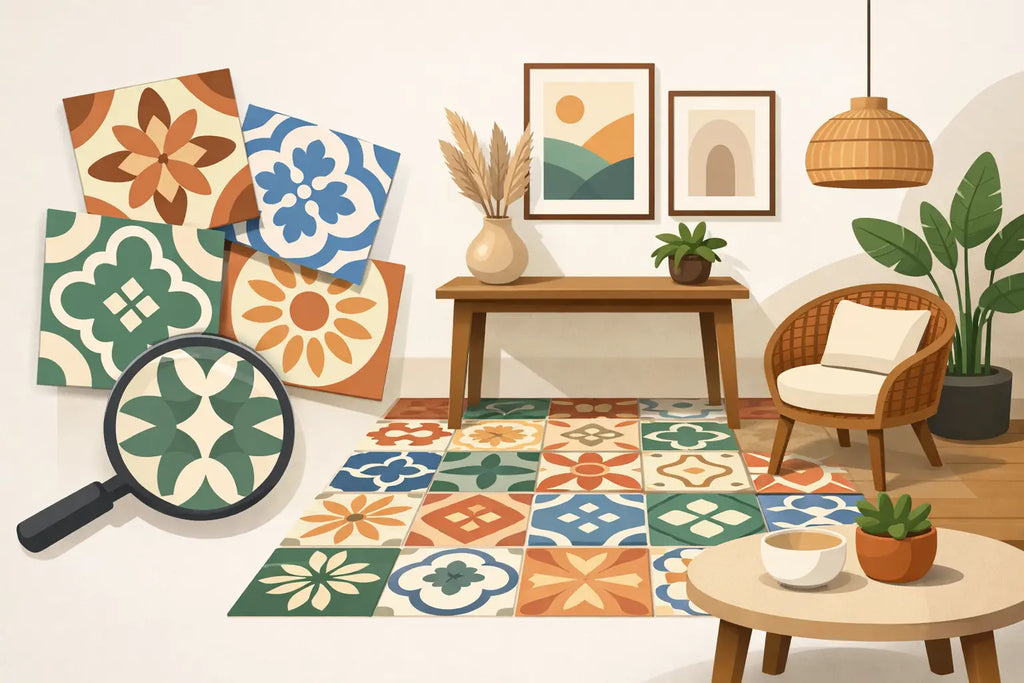 Cómo combinar losas criollas en decoración